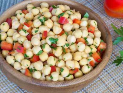 Sprouted Chickpea Salad Recipe Image